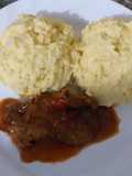 Puré de Papa y Carne guisada