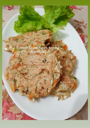 Foto resep Bakwan Sayur tanpa tepung & minyak