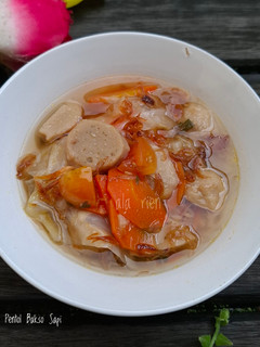 Foto resep Sup Pentol Bakso Sapi