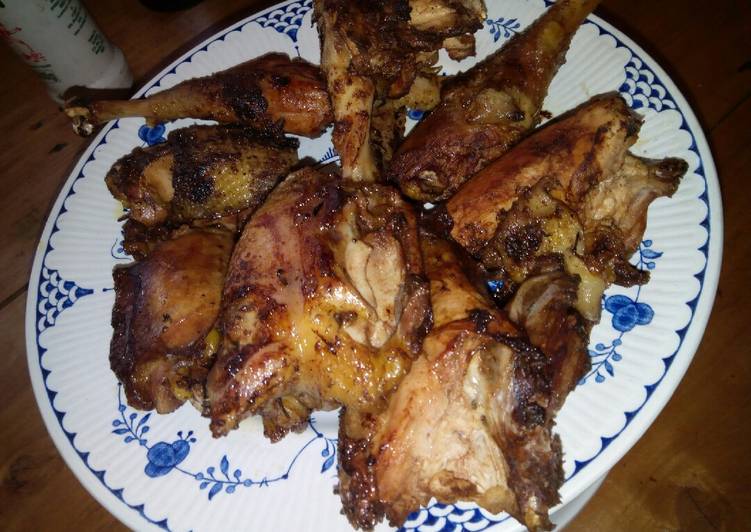 Steps to Prepare Super Quick Grilled kienyeji chicken #chickencontest
