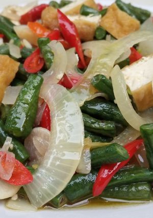 Foto resep Oseng tahu + kacang panjang