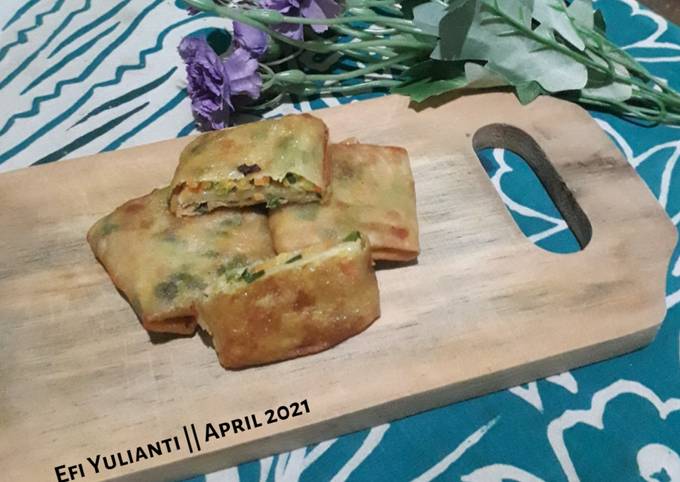 Martabak Telur dan Sayuran || Kriukk, Super Irit