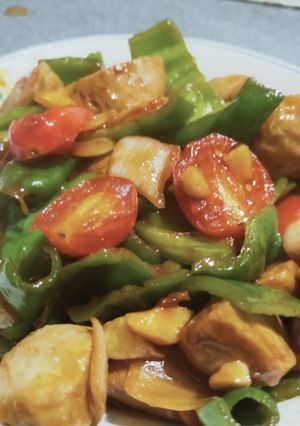 糖醋甜椒貢丸 的食譜成品照片