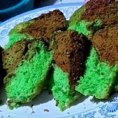 A picture of Bolu pandan coklat (SUPER SIMPLE HEMAT EMPUK).