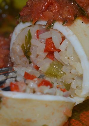 Una foto de Calamares rellenos