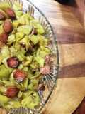 Peperoni cornetti fritti con salame piccante