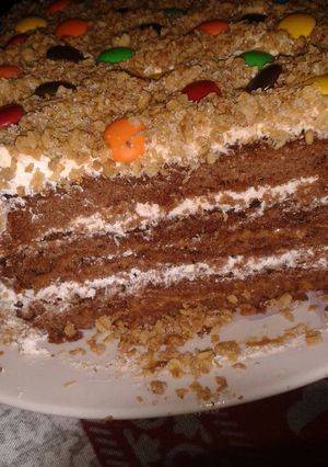 Una foto de Torta choco grana