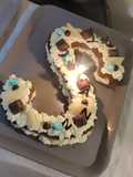 Letter Cake poire chocolat blanc