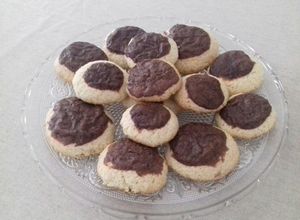 Una foto de Pepas de maizena con chocolate