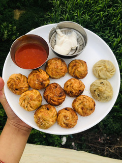 A picture of Fried momos (without Cabbage).