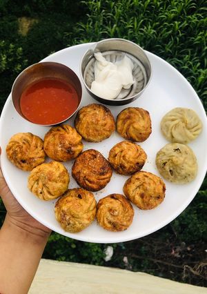 A picture of Fried momos (without Cabbage).