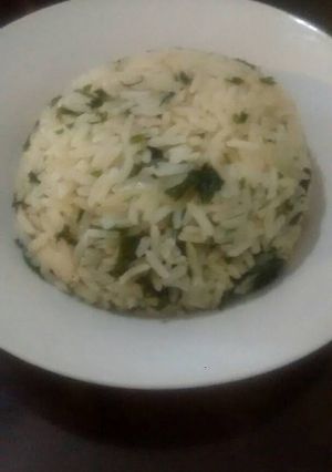 Una foto de Delicioso arroz verde
