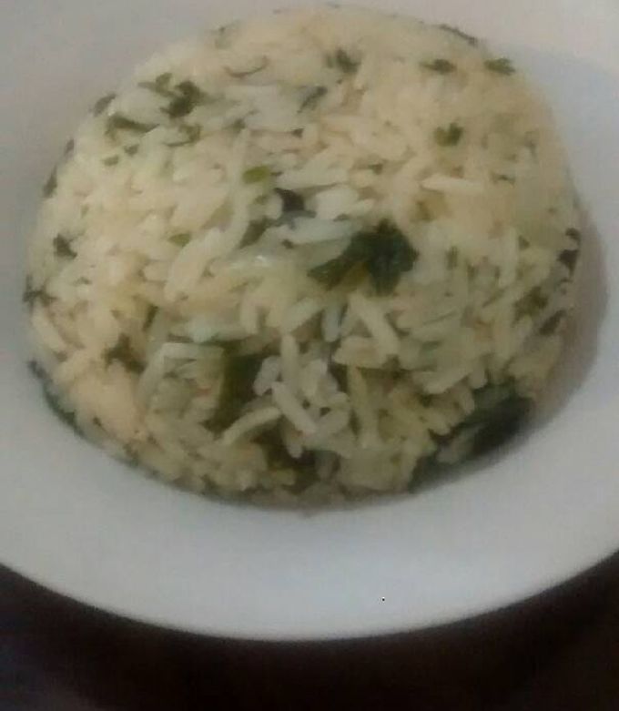 Una foto de Delicioso arroz verde