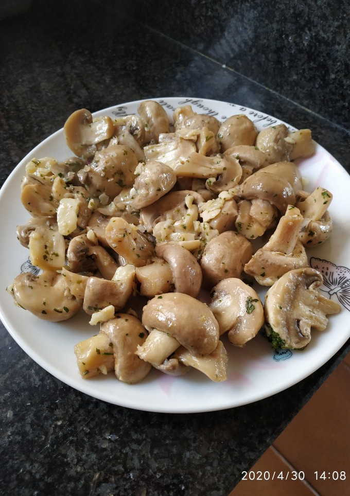 Una foto de Champiñones al ajillo en Thermomix
