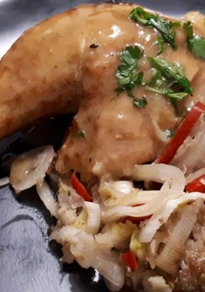 Una foto de Pollo Horneado