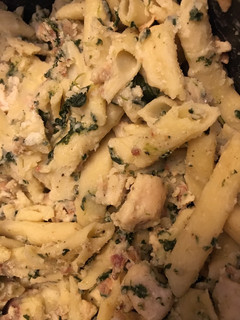 A picture of Chicken & Bacon Pasta.