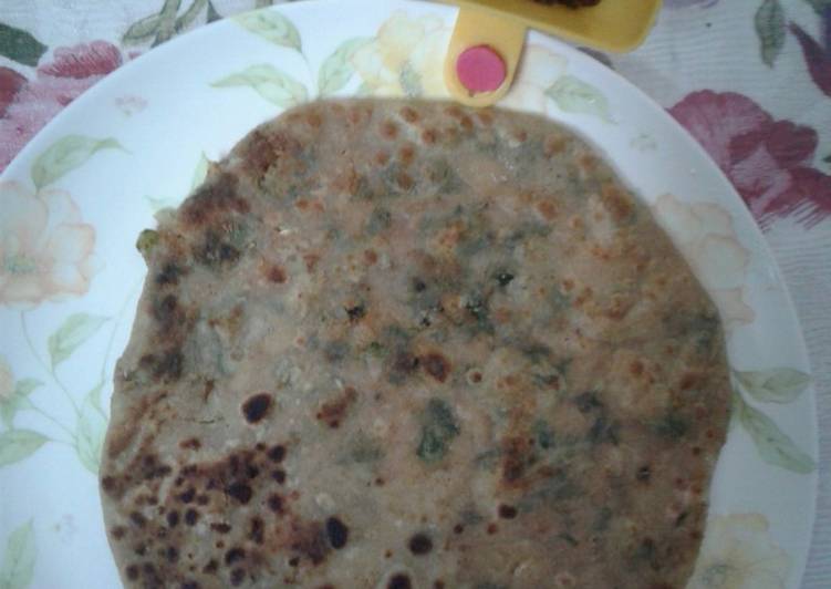 Step-by-Step Guide to Make Super Quick Homemade Fresh fenugreek leaves Parantha