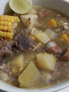Una foto de Ajiaco a lo Bendecido