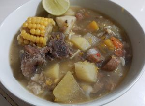 Una foto de Ajiaco a lo Bendecido