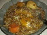Guisado de lenteja y arroz