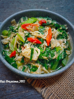 Foto resep Tumis Pakcoy Rebon Pedas