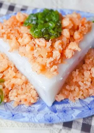 Hình của món Bánh đúc mặn miền Tây.