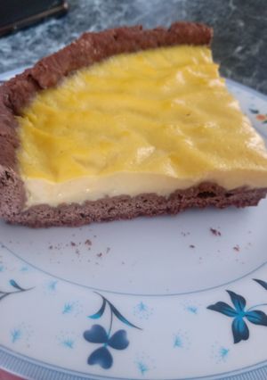 Una foto de Tarta choco-naranja light (135cal x porción)