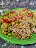 Quinoa con guisantes y maíz (lata saludable)
