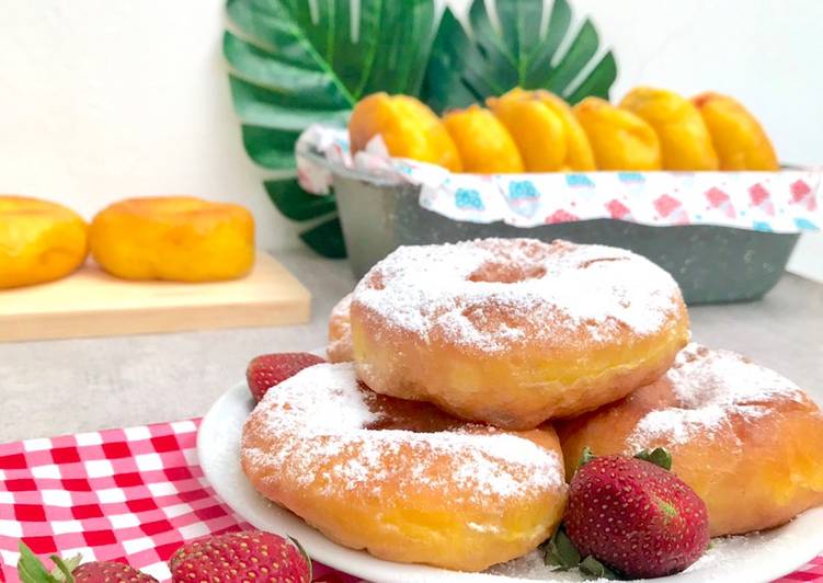 Resep masakan Kabocha Donuts &amp; Bomboloni | Cara Buat Kabocha Donuts &amp; Bomboloni Yang Lezat