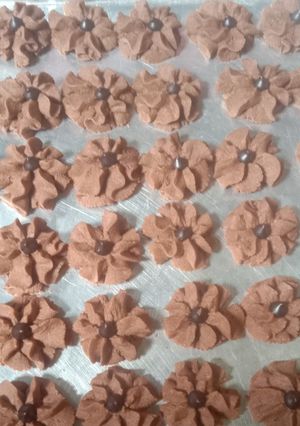 Foto resep Semprit mawar coklat