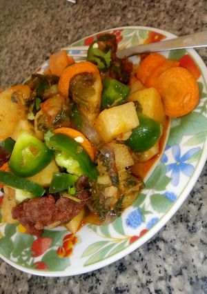A picture of Potatoes porridge.