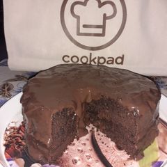 A picture of Devil's Food Cake #homebaking.