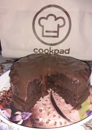 A picture of Devil's Food Cake #homebaking.