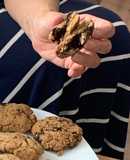 Galletas rellenas de cacao saludables