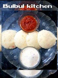 सजी और ओअत्स की इद्ली विघ लाल और सफेद चटनी(suji oats idly recepie in hindi) रेसिपी मुख्य फोटो