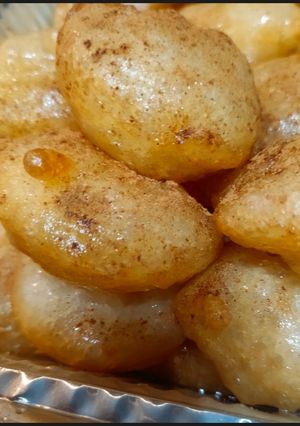 A picture of Fluffy Yeast Loukoumades with Syrup ✨Macedonian Syrupy Loukoumades✨.