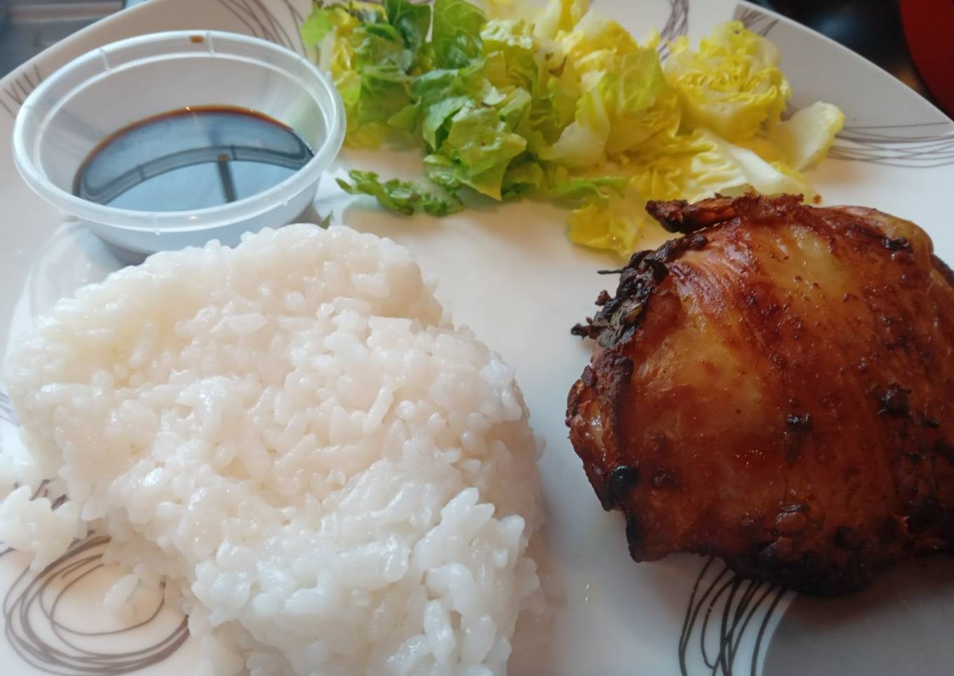 Satay chicken with sticky rice 🍚