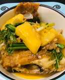 Cá diêu hồng kho dứa cho bé 14m+