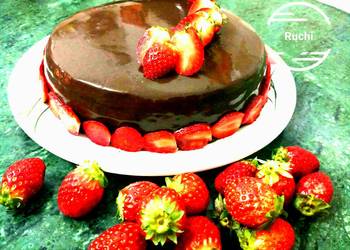 Easiest Way to Recipe Delicious Eggless Mirror shine Chocolate cake