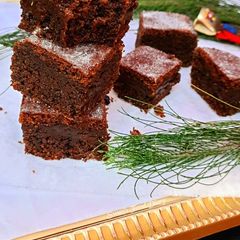 A picture of Healthy Ginger bread Brownie, Eggless.