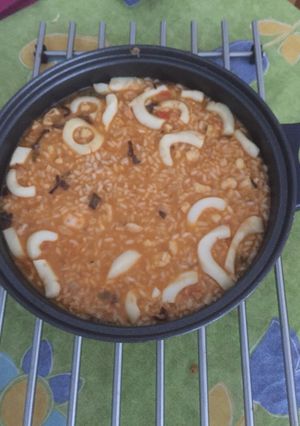 Una foto de Arroz caldoso de pescado