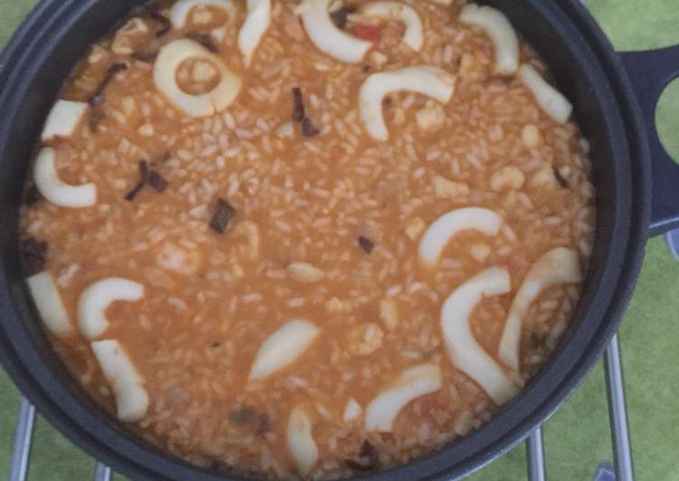 Arroz caldoso de pescado