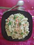 Macaroni in white sauce