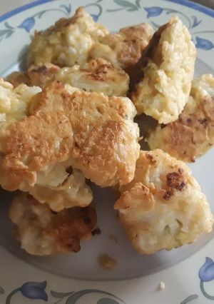 Una foto de Tortitas de coliflor