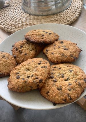 Una foto de Galletitas de avena y chips de chocolate😍😍