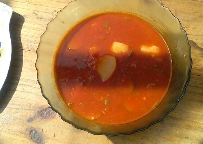 Easiest Way to Prepare Speedy Tomato soup with potatoes #christmas revival