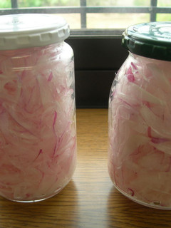 A picture of Easy & Healthy Pickled Red Onion.