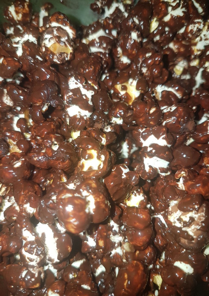 Una foto de Palomitas con cacao