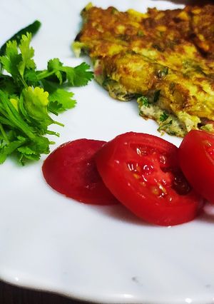 স্প্যানিশ অমলেট (Spanish omelette recipe in Bengali) রেসিপির প্রধান ছবি