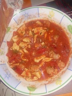 Una foto de Pisto de carne